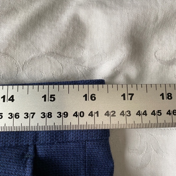 Lloyd & Jefferson London Men's Blue Lightweight‎ Straight Leg Dress Pants - Picture 9 of 12